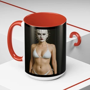 Pinhead Sexy Girl In A Bikini Coffee Mug Hellraiser Pin Head Hell Raiser Cup New - Picture 1 of 79