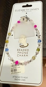 Elizabeth James Beaded Phone Charm for Phone Cases - Pearl Rainbow - Zdjęcie 1 z 1