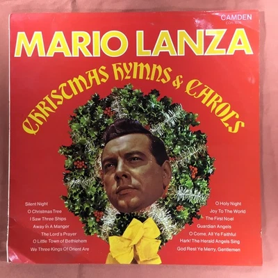 Mario Lanza, Christmas Hymns & Carols, 12" Vinyl LP RCA Camden Records, 1963, - Image 1 of 4
