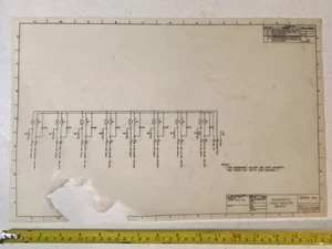 1972 APOLLO NASA SPACE PROGRAM VIDEO MONITOR SWITCH BLUPRINTS Schematic - Picture 1 of 7