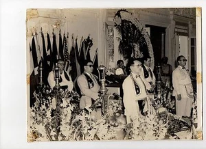 ORIGINAL MASON / FREEMASONIC PHOTO 1951  CUBA CABALLEROS DE LA LUZ  JOSE MARTÍ - Picture 1 of 4