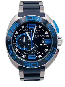 Orologio Locman Mare Titanio 47mm 138KBLTK/690 Crono Wr100m Scontatissimo Nuovo - Foto 1 di 8