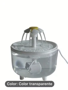 50.72oz Automatic Water Fountain, USB Powered Clear Pet Drinking Dispenser. - Picture 1 of 7