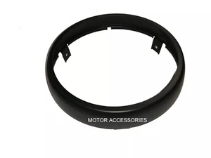 ANELLO CERCHIO FARO ESTERNO NERO ADATTO PER FARO LED ROYAL ENFIELD 7" METEOR 350 - Picture 1 of 3