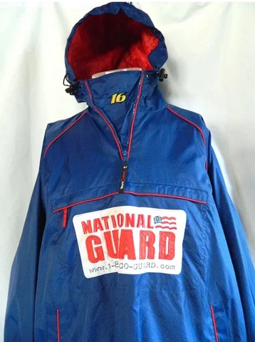 ROUSH RACING #16 GREG BIFFLE NATIONAL GUARD TEAM CALIBER HOODED RACING JACKET M Cover