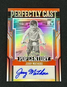 2023 Leaf Pop Century Jerry Mathers Prismatic Orange Perfectly Cast Auto SSP /5 - Picture 1 of 2