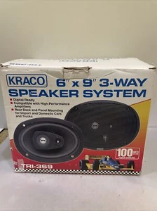 Sistema de Altavoces Kraco 3 Vías Extremadamente Raro Modelo TRI-369 ¡Nuevo! - Imagen 1 de 7