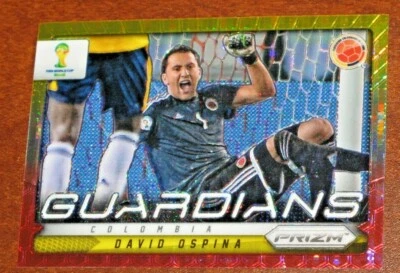 2014 Panini Prizm World Cup David Ospina Guardians Yellow & Red Pulsar Prizms - Image 1 of 2