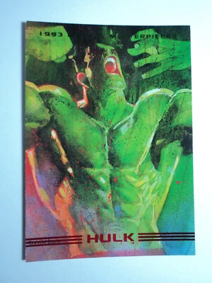 1993 MARVEL MASTERPIECES 2 - BASE CARD # 1 - HULK - Image 1 of 4