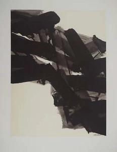 Pierre SOULAGES : Peinture 1961, Héliogravure signée - Picture 1 of 5
