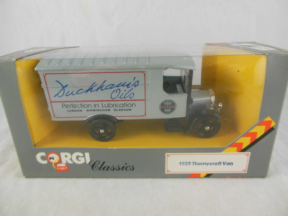 CORGI DIE CAST THORNYCROFT BOX VAN GRIGIO METALLIZZATO ART C859/8 - Immagine 1 di 1