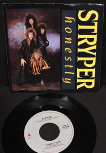 Stryper-Honestly-Sing-Along-Song-Enigma B-75009-Vintage 1986 45 With Pic Sleeve! - Picture 1 of 2