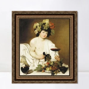 Framed Canvas Giclee Print Bacchus by Michelangelo Merisi da Caravaggio Wall Art - Picture 1 of 16