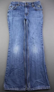 Vintage Girl's 2008 Lands End Jeans Boot Cut Embroidered Pony Size 10 (25x25) - Picture 1 of 12