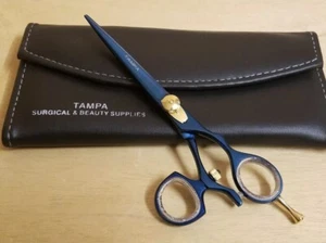 6 Inch Blue Professional Salon Barber Hair Cutting Scissors Shears Thumb