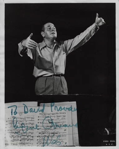 Eugene Ormandy Autographed 8”x10” Photo Cover