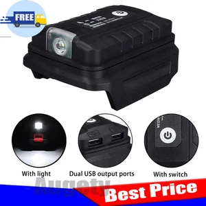 2 USB Akku Adapter für Makita Li-Ion Akkuwerkzeuge LED Work Light BL1830 BL1430 - Bild 1 von 10