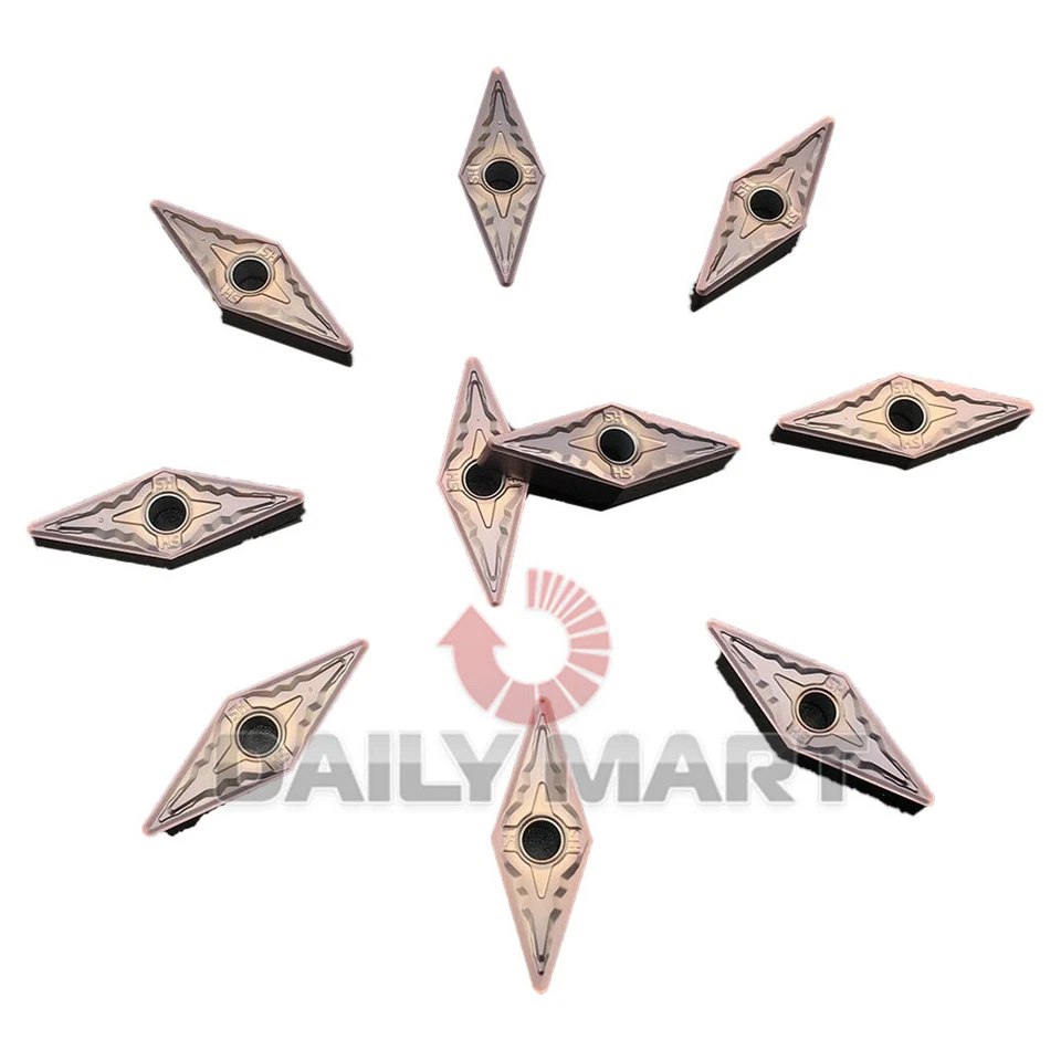 10PCS/New In Box KORLOY VNMG160408-HS PC9030 VNMG332-HS Carbide Inserts - Image 1 of 2