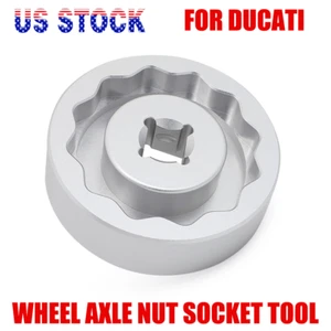 Herramienta de enchufe de tuerca de eje de rueda para Ducati 1098 1198 1199 1200 Panigale Streetfighter - Imagen 1 de 9
