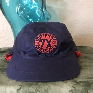 GAP "Outdoor Vertical Ski Champion" Trapper/Aviator Hat Youth Blue Cap - Picture 1 of 5