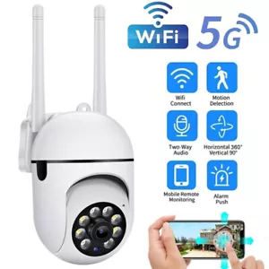 1080P HD 360° Wireless Security Camera System Home 5G Wifi Night Vision Camera - Picture 1 of 12