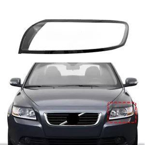 Clear Left Headlight Cover Lens Housing Shell Seal Glue For Volvo S40 2006-2012 - Foto 1 di 13