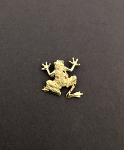 14k Yellow Gold FROG Pendant, 2.8 grams - GREAT DETAIL - Picture 1 of 4