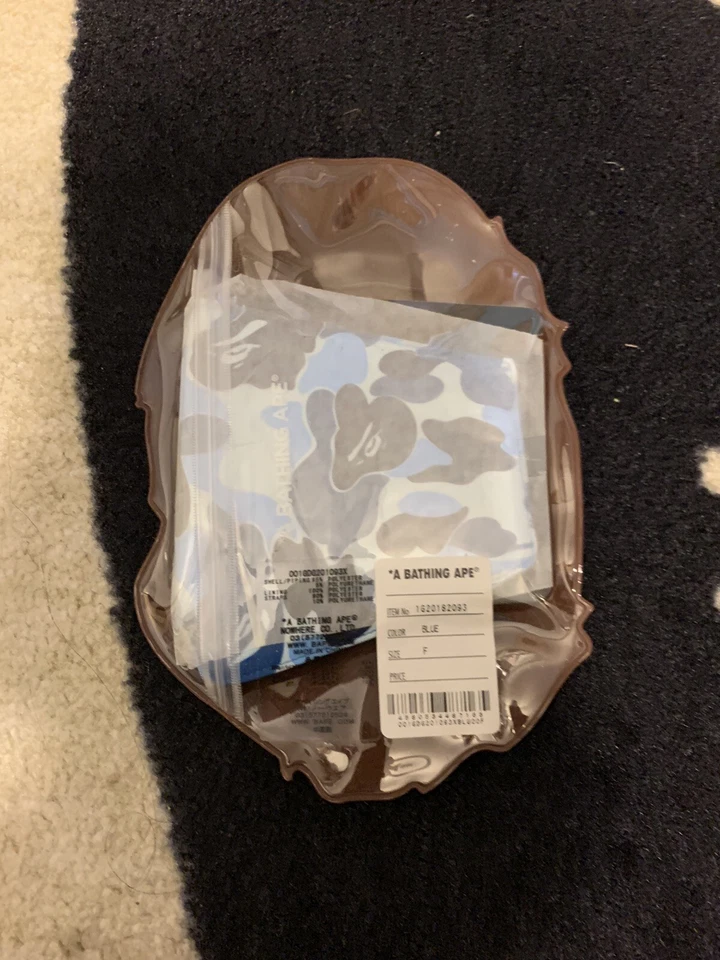 A Bathing Ape Bape 1st Camo Face Mask Blue  OSFM Brand New Authentic - Image 1 of 2