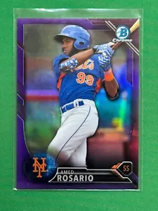 2016 Bowman Draft Chrome Purple Refractor Parallel #BDC-190 Amed Rosario /250 - Picture 1 of 2