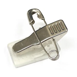 Duo Clip Pin Self Adhesive Badge Brooch Pin For Arts & Craft or Name Badges - Picture 1 of 12
