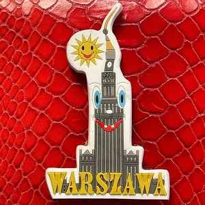 POLEN🇵🇱GUMMI KÜHLSCHRANKMAGNET✅WARSZAWA WARSCHAU PALAST DER KULTUR UND WISSENSCHAFT🎗 - Bild 1 von 2