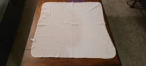 Coperta vintage Sears neonato rosa cotone tessuto termico carrozza bordo raso, usata in ottime condizioni - Foto 1 di 6