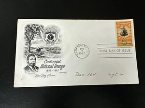 1967 US 5c National Grange Centennial FDC Scott #1323 Oliver H. Kelley - Picture 1 of 2