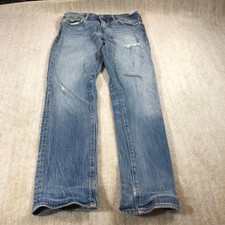 Levis Jeans Mens 31x32 White Oak Denim Pants Straight Casual Adult