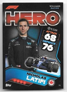 2022 Topps Formula 1 Turbo Attax #76 Nicholas Latifi CANADA - Picture 1 of 2