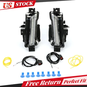 DRL Fog Lights Daytime Running Lamp L+R For 2016-2023 24 Chevy Camaro ZL1 LS LT - Picture 1 of 12