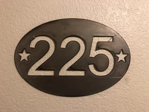Personalized Metal Address Sign House Custom Number Street Wall Plaque Outdoor - Picture 1 of 3