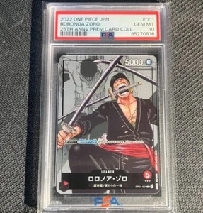 ONE PIECE PSA 10 2022 RORONOA ZORO ONE PIECE JAPANESE 25TH ANNIVERSARY - Picture 1 of 2