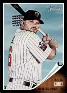 2011 Topps Heritage Black Jason Kubel #C67 Minnesota Twins - Picture 1 of 2