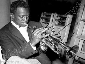 MILES DAVIS -  print signed photo - foto con autografo stampato - Imagen 1 de 1