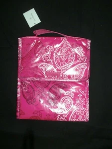 Vera Bradley Stamped Paisley Pink Print Vinyl Lunch Sack Carrier 22460-H97 NEW - Picture 1 of 5