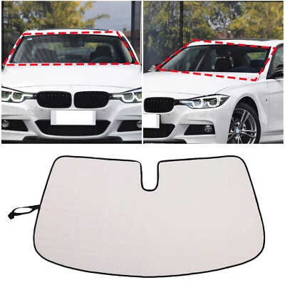 适用于宝马 F30 325i 328i 2012 - 2019 年挡风玻璃遮阳隔热罩遮阳板遮阳 — 第 1/4 张图片