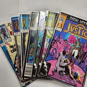 Justice 1-15 Lot of 15 Marvel Comic books 1988 VG - Picture 1 of 17