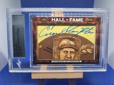 ENOS SLAUGHTER 2021 Leaf Hall of Fame CUT SIGNATURE AUTO AUTOGRAPH ENCASED