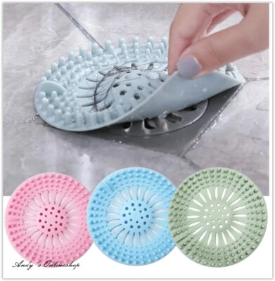 Abflussschutz Abfluss Sieb Abdeckung mit Saugnapf Haarfänger Dusche Küche - Bild 1 von 4