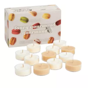 Partylite Tealights Box 12 Fancy Gourmand Inc Marshmallow Vanilla P84093 Delish - Picture 1 of 7