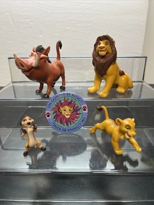 Juego de 4 figuras de PVC de colección años 90 Disney El Rey León W5 Foto 1 de 4