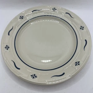 Longaberger Körbe Keramik gewebt Traditionen klassisch blau Brotteller - Bild 1 von 4