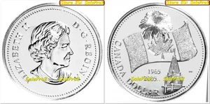 CANADA 1965 2005 CANADESE 40° FOGLIA D'ACERO BANDIERA .999 DOLLARI MONETA ARGENTO PURO UNC - Foto 1 di 9
