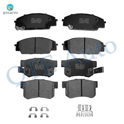 Set of 8 Front-Rear Ceramic Brake Pad Kit For 2000-2009 Honda S2000 - Image 1 of 4